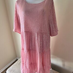 Pink Sequin Dress
